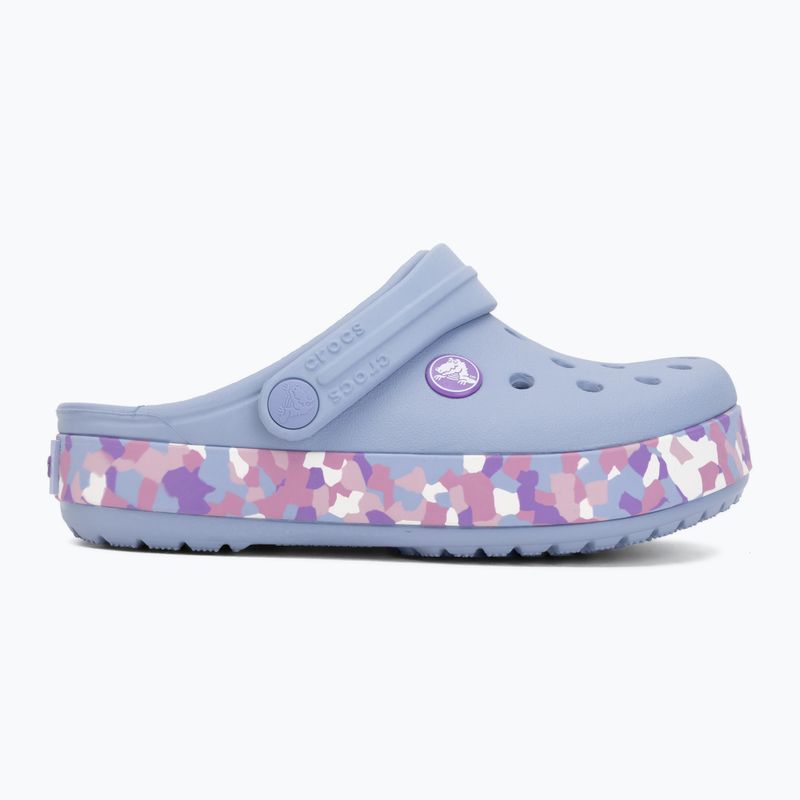 Șlapi pentru copii Crocs Crockband Glow Confetti Band blue haze/multi 3