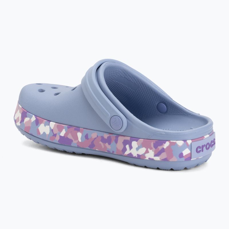 Șlapi pentru copii Crocs Crockband Glow Confetti Band blue haze/multi 4