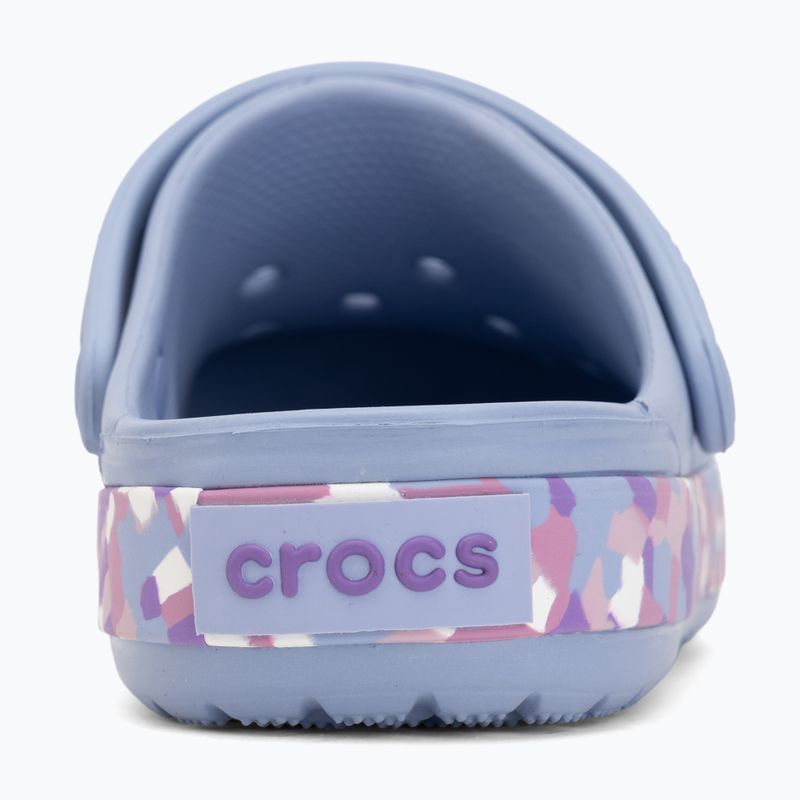 Șlapi pentru copii Crocs Crockband Glow Confetti Band blue haze/multi 7