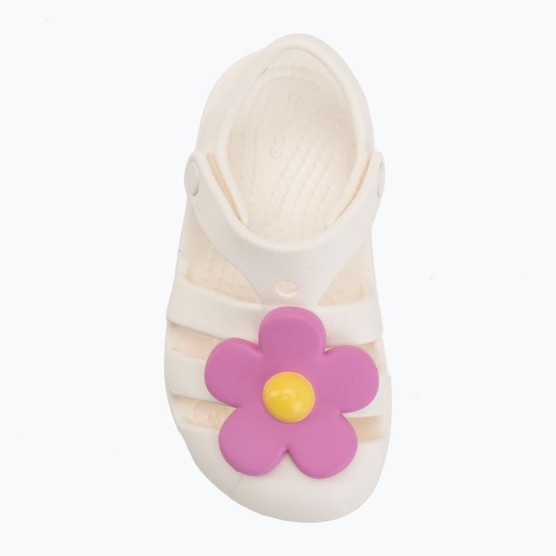 Sandale pentru copii Crocs Classic Flower chalk 5