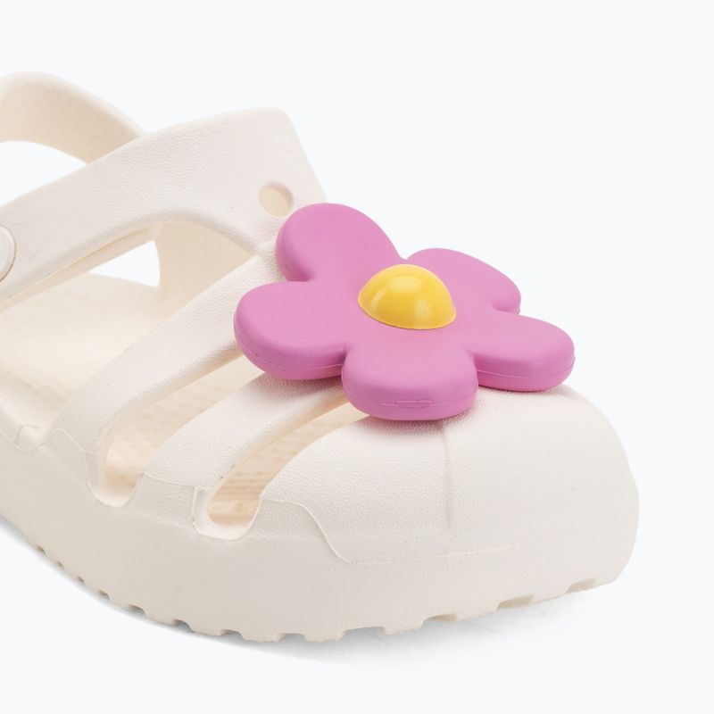 Sandale pentru copii Crocs Classic Flower chalk 7