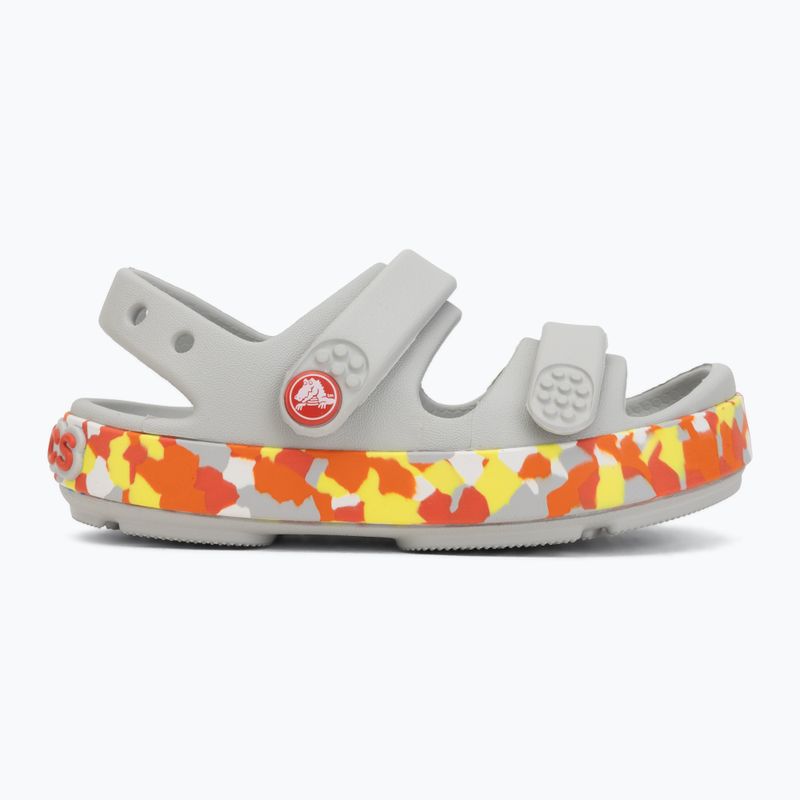 Sandale pentru copii Crocs Crocband Cruiser Glow Confetti Band atmosphere/flame 2