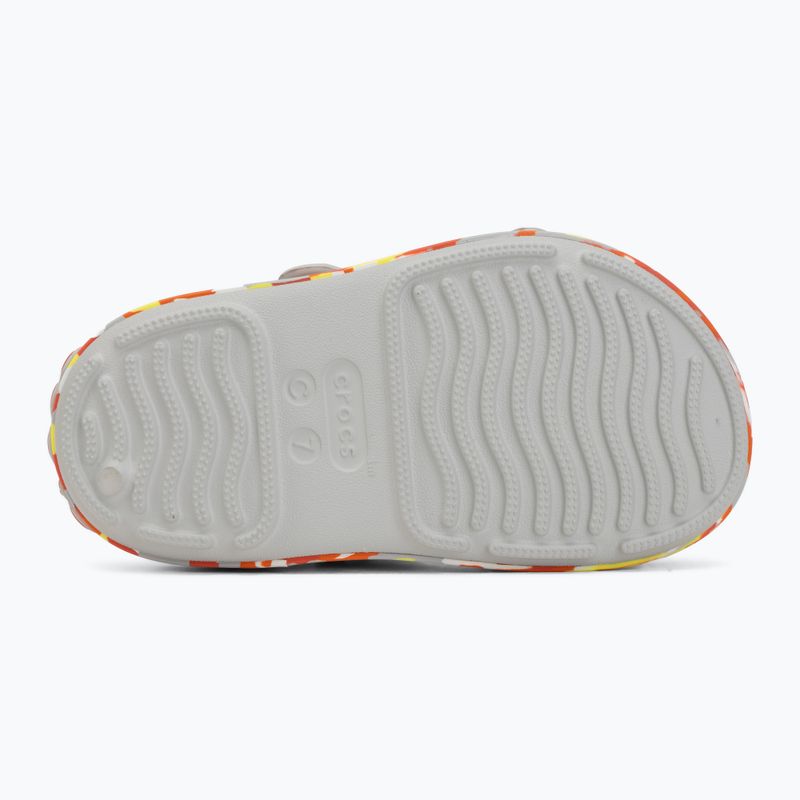 Sandale pentru copii Crocs Crocband Cruiser Glow Confetti Band atmosphere/flame 4