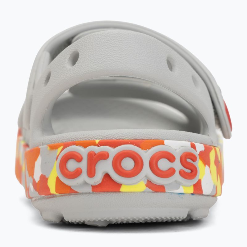 Sandale pentru copii Crocs Crocband Cruiser Glow Confetti Band atmosphere/flame 6