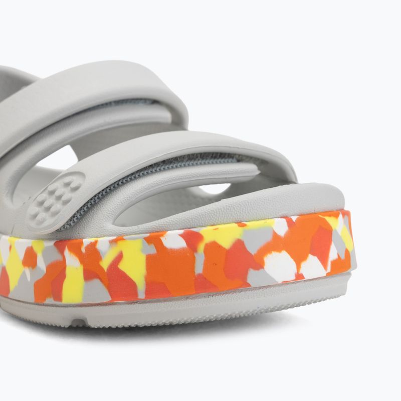 Sandale pentru copii Crocs Crocband Cruiser Glow Confetti Band atmosphere/flame 7