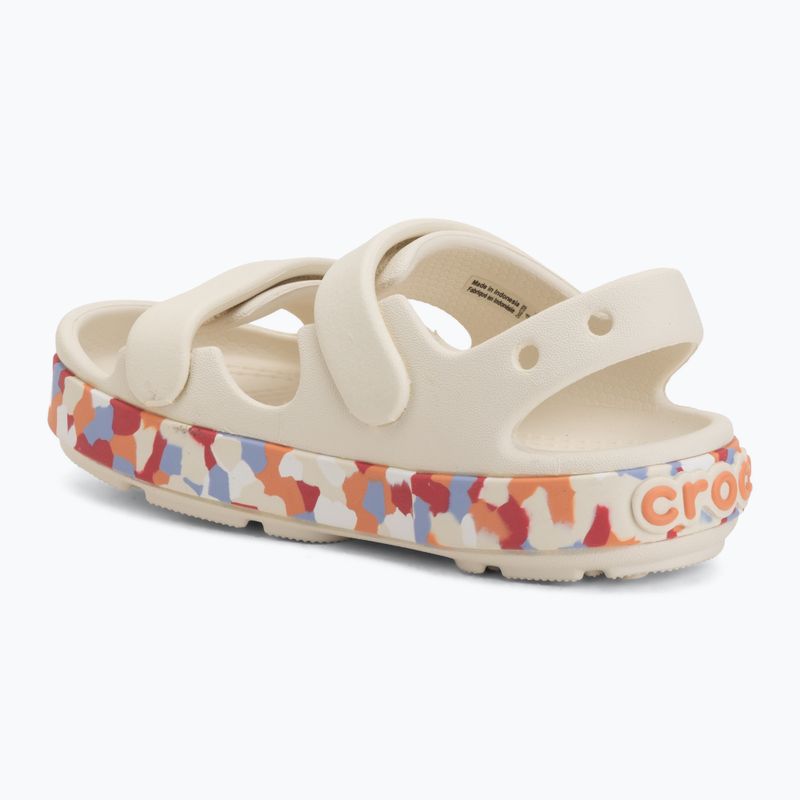 Sandale pentru copii Crocs Crocband Cruiser Glow Confetti Band summit white/guava 3