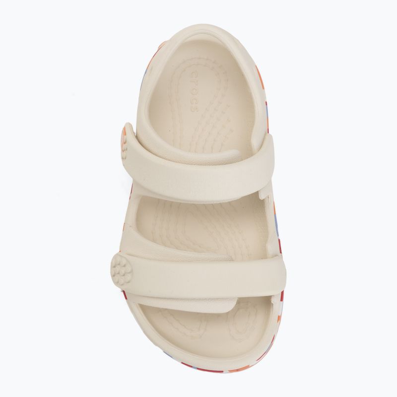 Sandale pentru copii Crocs Crocband Cruiser Glow Confetti Band summit white/guava 5
