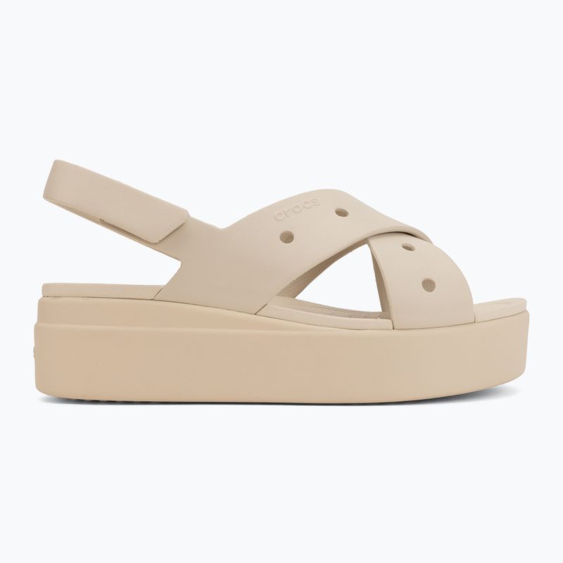 Sandale pentru femei Crocs Broklyn 4U Cross Strap frappe 2
