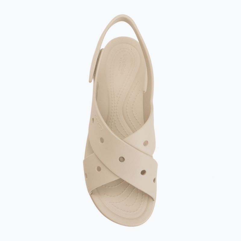 Sandale pentru femei Crocs Broklyn 4U Cross Strap frappe 5