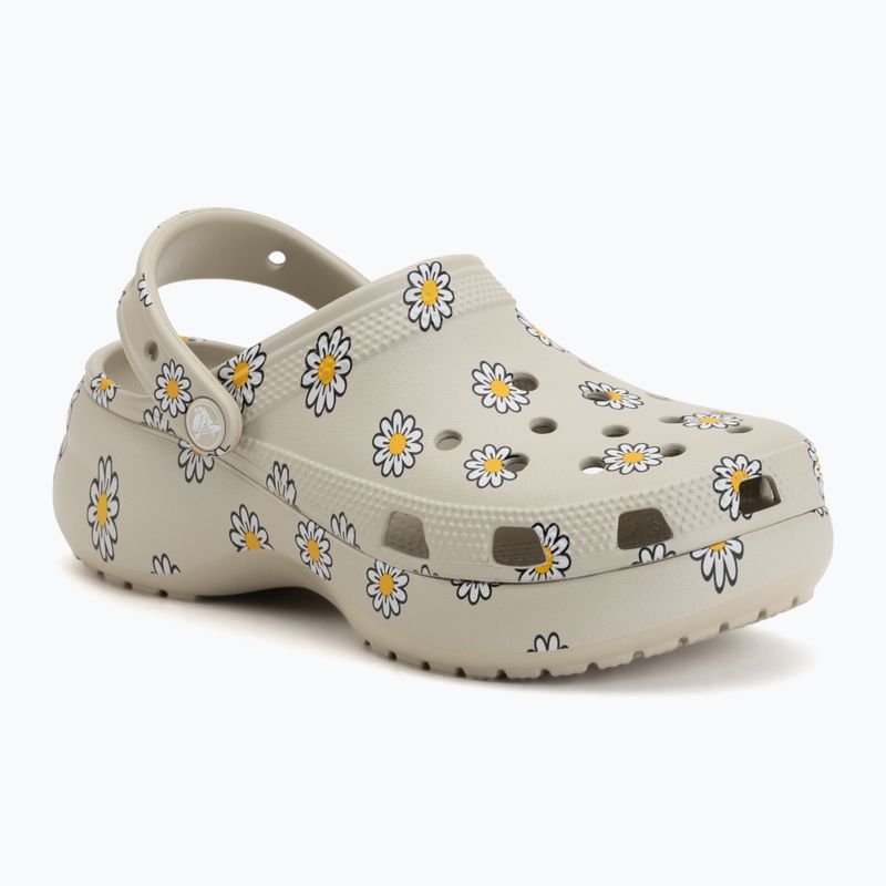 Șlapi pentru femei Crocs Classic Platform Floral meteor 2