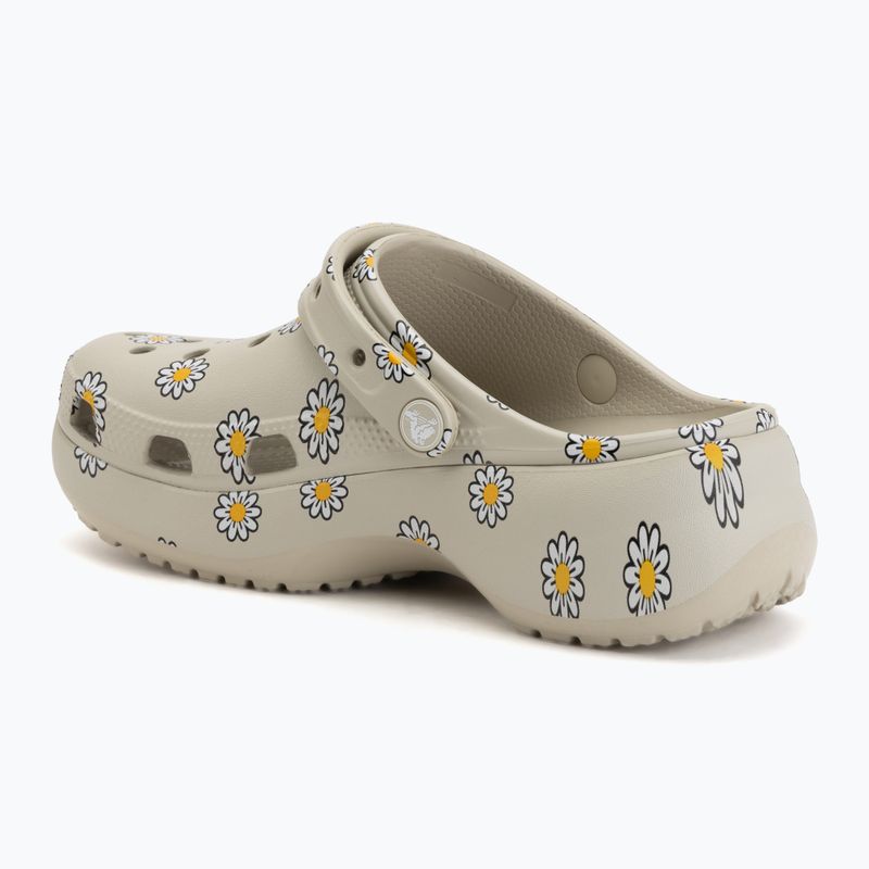 Șlapi pentru femei Crocs Classic Platform Floral meteor 4