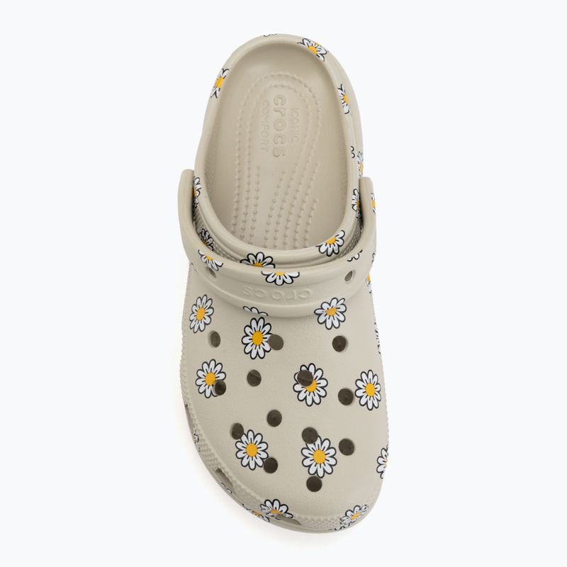 Șlapi pentru femei Crocs Classic Platform Floral meteor 6