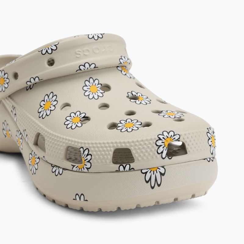 Șlapi pentru femei Crocs Classic Platform Floral meteor 8