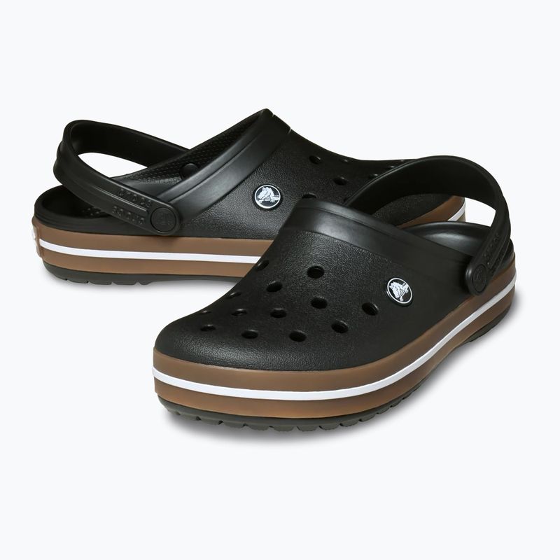 Șlapi Crocs Crocband Gum black 6