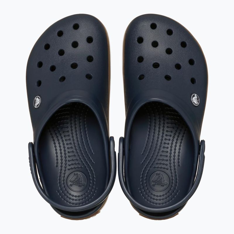 Șlapi Crocs Crocband Gum navy 5