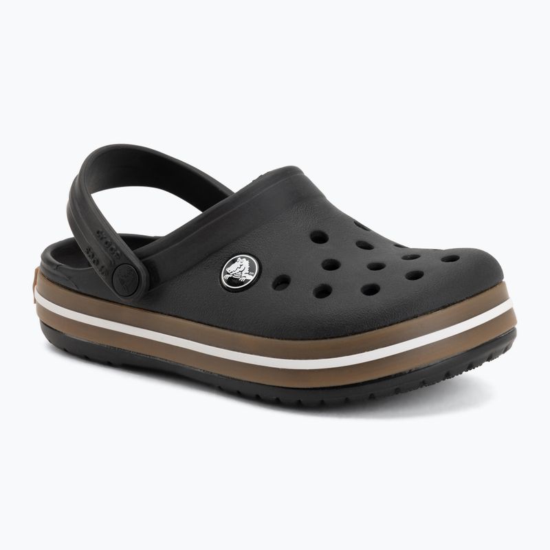 Șlapi pentru copii Crocs Crocband Gum black 2