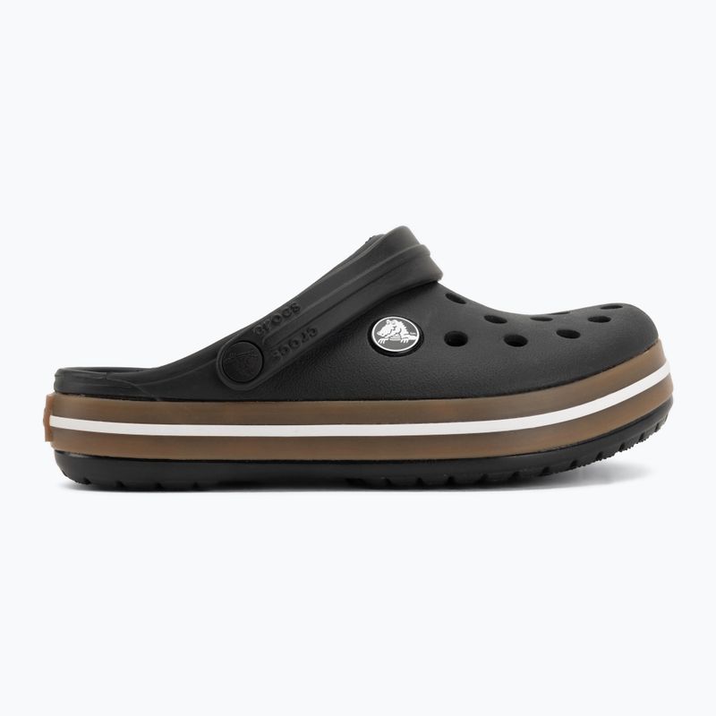 Șlapi pentru copii Crocs Crocband Gum black 3