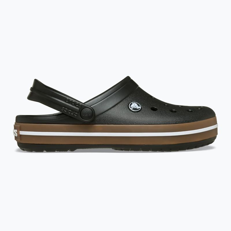 Șlapi pentru copii Crocs Crocband Gum black 2