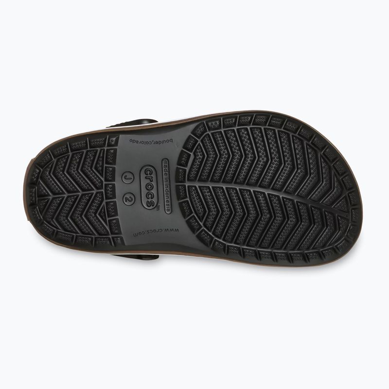 Șlapi pentru copii Crocs Crocband Gum black 4