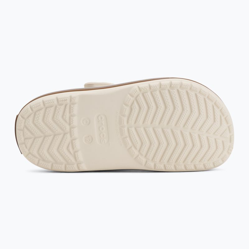 Șlapi pentru copii Crocs Crocband Gum summit white 5