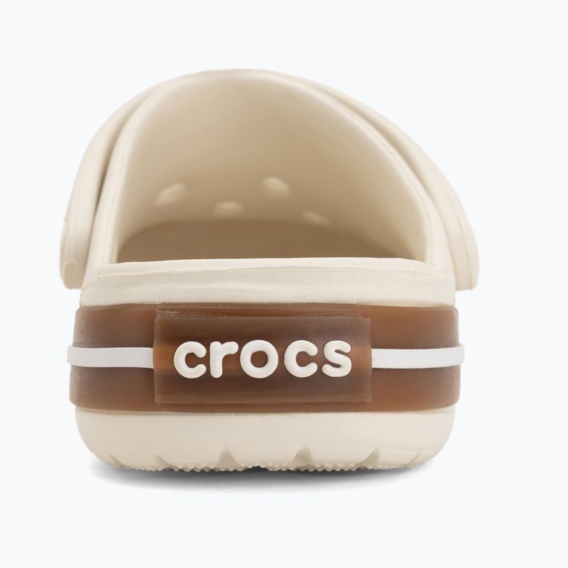 Șlapi pentru copii Crocs Crocband Gum summit white 7
