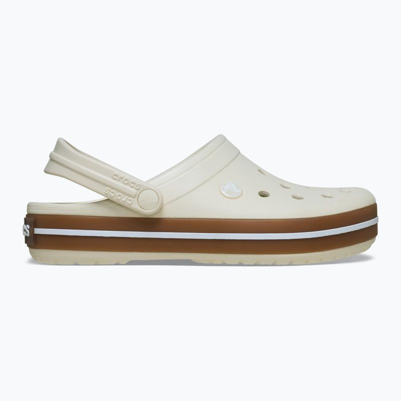 Șlapi pentru copii Crocs Crocband Gum summit white 2