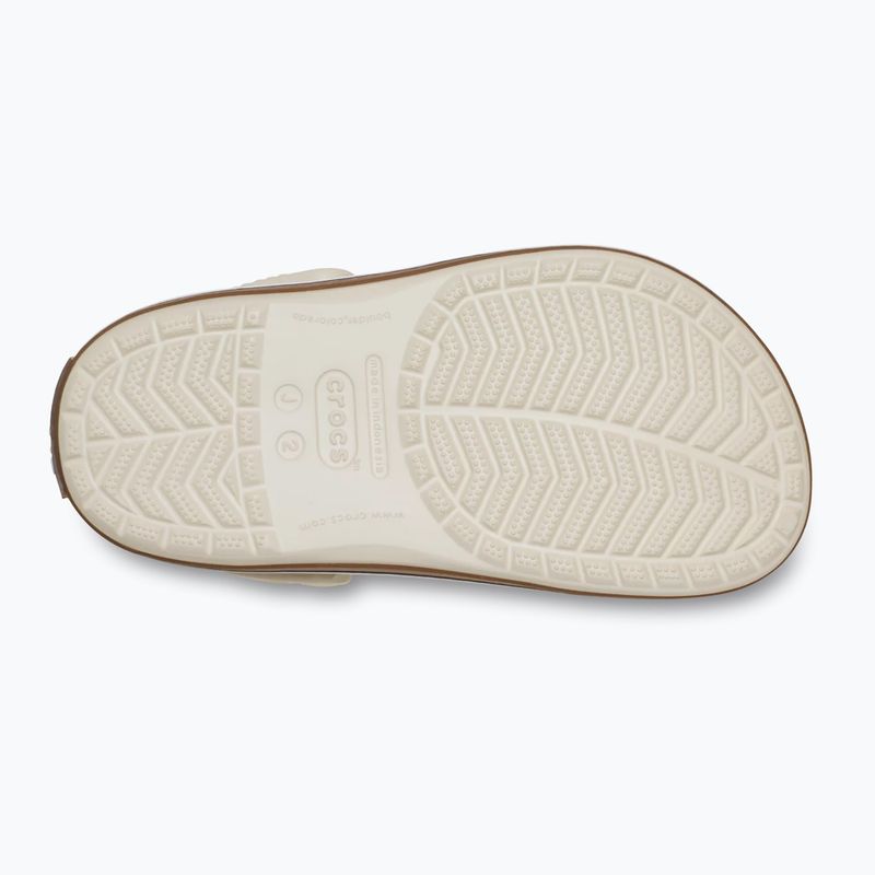 Șlapi pentru copii Crocs Crocband Gum summit white 4