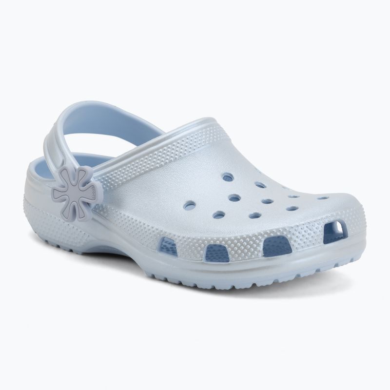 Șlapi pentru copii Crocs Classic Pearl Shine blue frost 2