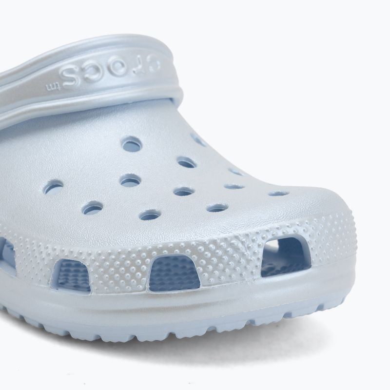 Șlapi pentru copii Crocs Classic Pearl Shine blue frost 8