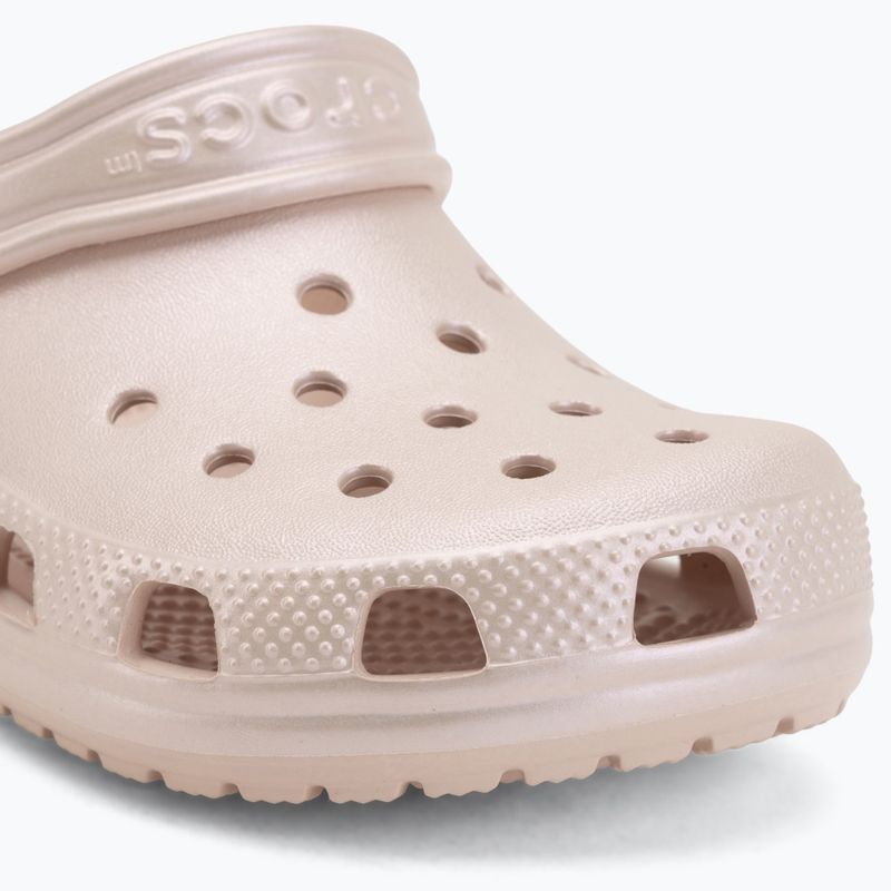 Șlapi pentru copii Crocs Classic Pearl Shine quartz 8