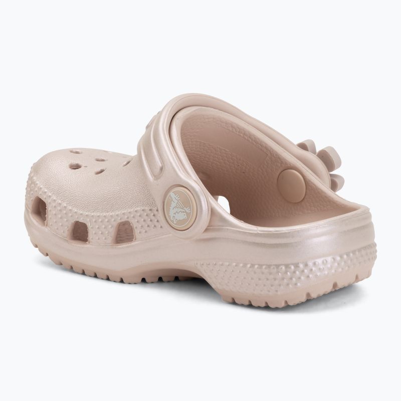 Șlapi pentru copii Crocs Classic Pearl Shine 212815 quartz 4
