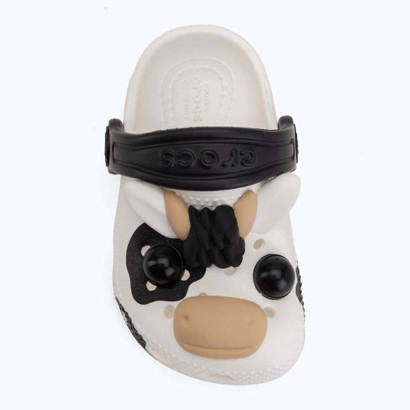 Șlapi pentru copii Crocs Classic I Am Cow Glow 6
