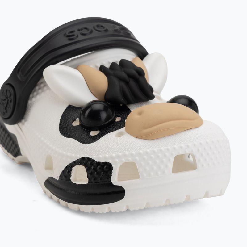Șlapi pentru copii Crocs Classic I Am Cow Glow 8