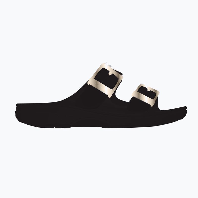 Șlapi pentru femei Crocs Saturday Metallic Buckle black 8
