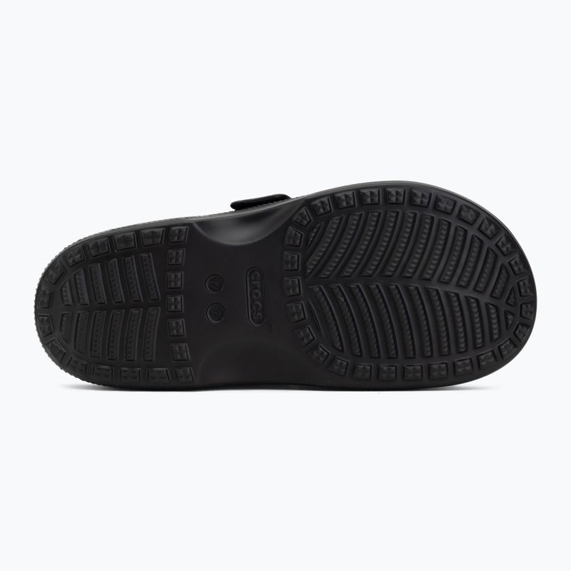 Șlapi pentru femei Crocs Saturday Metallic Buckle black 4