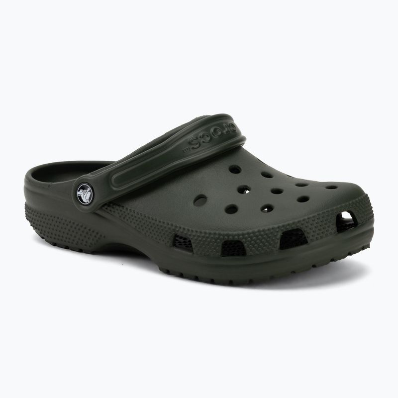 Șlapi Crocs Classic army green