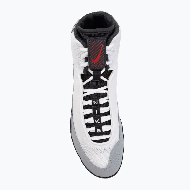 Încălțăminte de lupte Nike Inflict 4 SE white/university red/wolf grey/anthracite 5