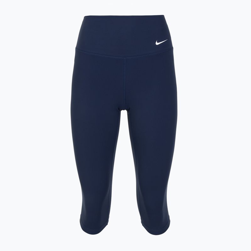 Colanți pentru femei Nike One High Waisted Capri midnight navy/white 8