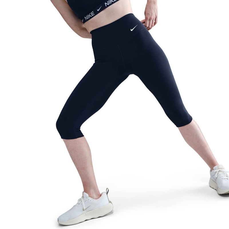 Colanți pentru femei Nike One High Waisted Capri midnight navy/white 4