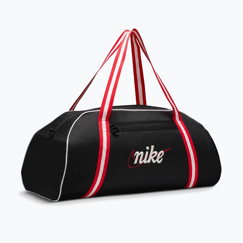 Geantă de antrenament pentru femei Nike Gym Club Retro 24 l black/university red/sail 2