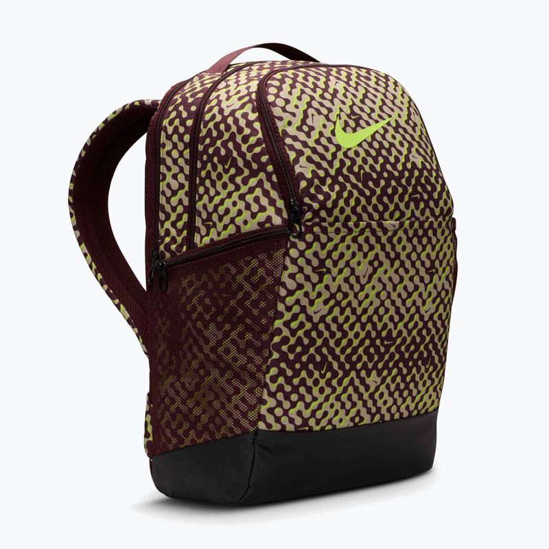 Rucsac de antrenament Nike Brasilia 9.5 24 l burgundy crush/black/volt 2