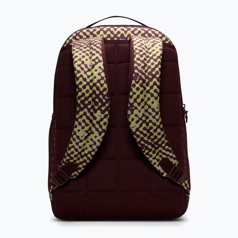 Rucsac de antrenament Nike Brasilia 9.5 24 l burgundy crush/black/volt 3