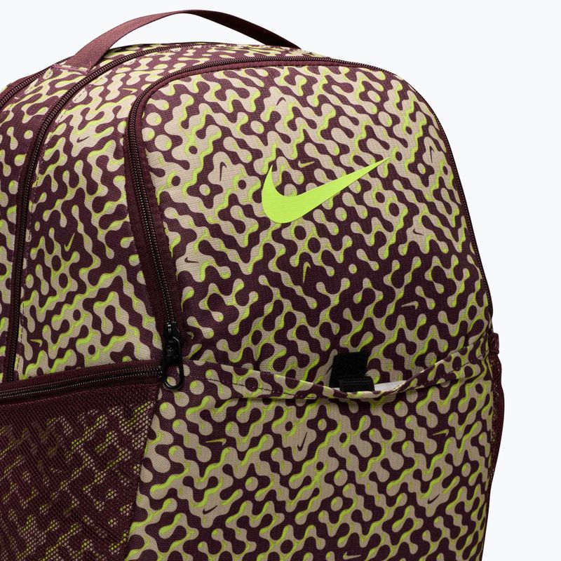 Rucsac de antrenament Nike Brasilia 9.5 24 l burgundy crush/black/volt 4