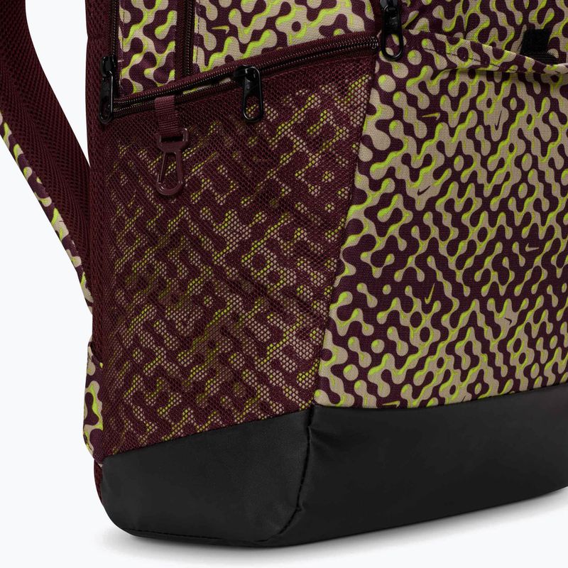 Rucsac de antrenament Nike Brasilia 9.5 24 l burgundy crush/black/volt 6