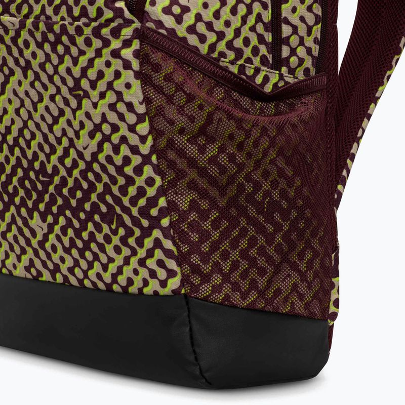 Rucsac de antrenament Nike Brasilia 9.5 24 l burgundy crush/black/volt 7