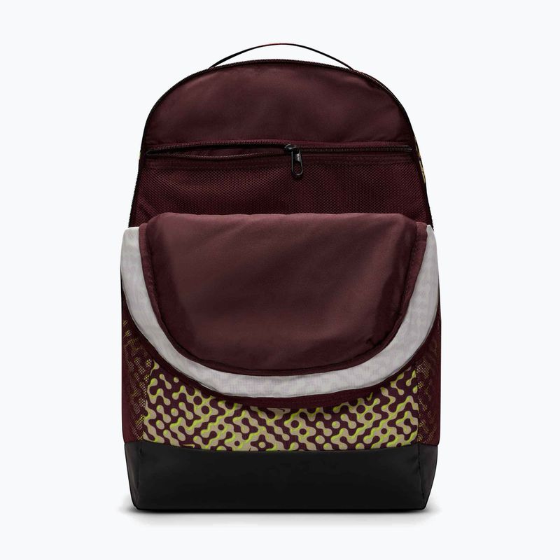 Rucsac de antrenament Nike Brasilia 9.5 24 l burgundy crush/black/volt 8
