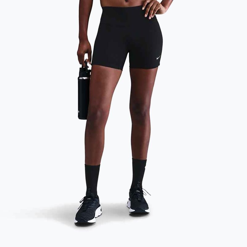 Pantaloni scurți pentru femei Nike One Dri-Fit Biker 5" black/white