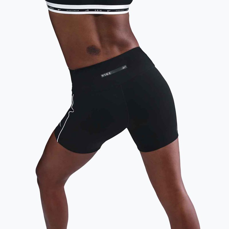 Pantaloni scurți pentru femei Nike One Dri-Fit Biker 5" black/white 5