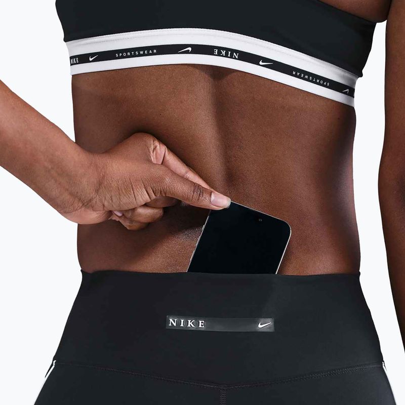 Pantaloni scurți pentru femei Nike One Dri-Fit Biker 5" black/white 7