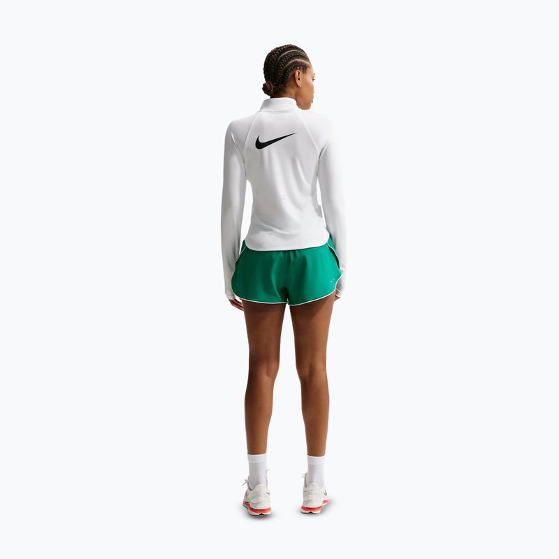 Bluză cu mânecă lungă de alergare pentru femei Nike Tempo Swoosh Run Dri-Fit 1/4-Zip white/black 3